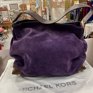 Michael Kors Purple Velvet Bag